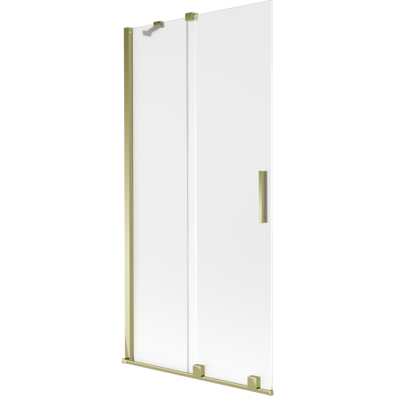 Mexen Velar vanová zástěna 2křídlá posuvná 90 x 150 cm, mat, zlatá - 896-090-000-31-50