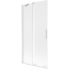Mexen Velar vanová zástěna 2-křídlová posuvná 95 x 150 cm, mléčné sklo, bílá - 896-095-000-31-20