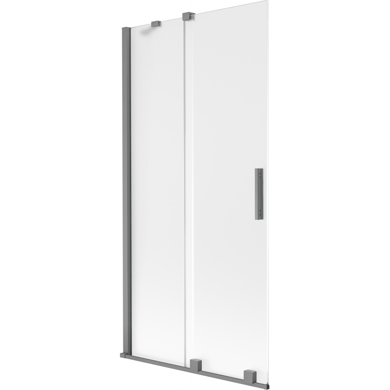 Mexen Velar vanová zástěna 2-křídlová posuvná 95 x 150 cm, matná, gun metal - 896-095-000-31-95