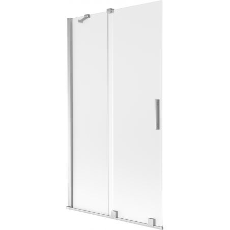 Mexen Velar vanová zástěna dvoukřídlá posuvná 100 x 150 cm, matná, chrom - 896-100-000-31-01