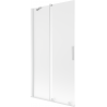 Mexen Velar vana zástěna 2-dílná posuvná 100 x 150 cm, matná, bílá - 896-100-000-31-20