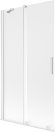 Mexen Velar vana zástěna 2-dílná posuvná 100 x 150 cm, matná, bílá - 896-100-000-31-20