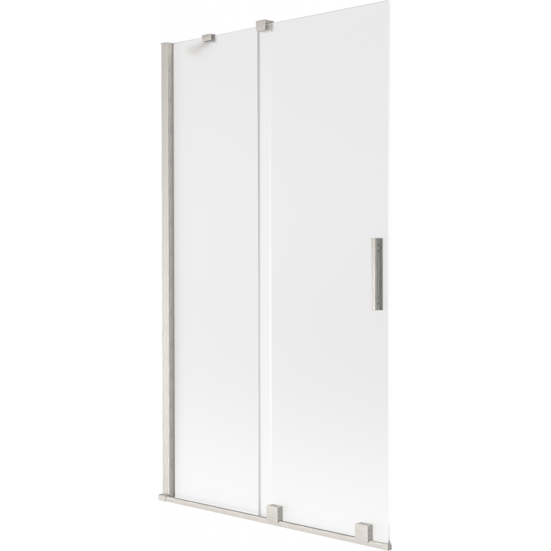 Mexen Velar sprchová zástěna 2-dílná posuvná 100 x 150 cm, mráz, kartáčovaný nikl - 896-100-000-31-97
