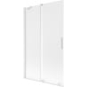 Mexen Velar vanová zástěna 2-dílná posuvná 110 x 150 cm, matná, bílá - 896-110-000-31-20