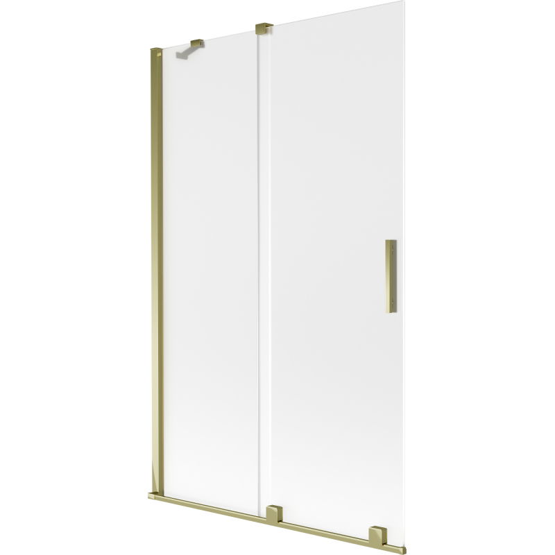 Mexen Velar vanová zástěna 2-křídlová posuvná 110 x 150 cm, matná, zlatá - 896-110-000-31-50