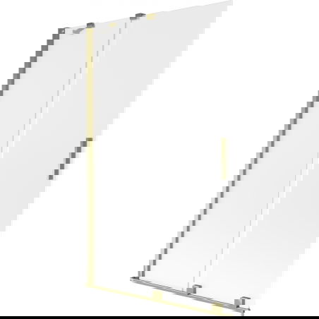 Mexen Velar vanová zástěna 2-křídlová posuvná 110 x 150 cm, matná, zlatá - 896-110-000-31-50