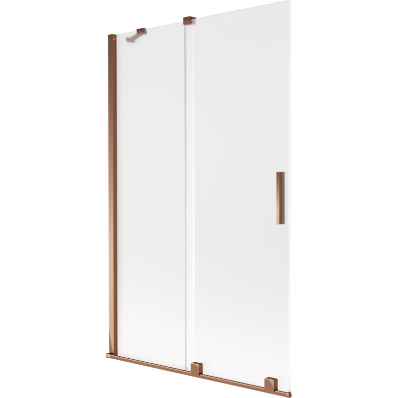 Mexen Velar vana paraván 2dílný posuvný 110 x 150 cm, mat, růžové zlato - 896-110-000-31-60