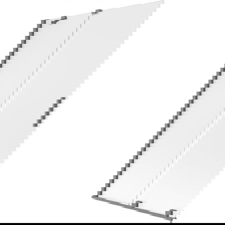 Mexen Velar vanová zástěna 2-dílná posuvná 110 x 150 cm, mléčné sklo, gun metal - 896-110-000-31-95