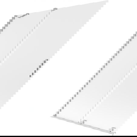 Mexen Velar vanová zástěna 2dílná posuvná 140 x 150 cm, mat, chrom - 896-140-000-31-01