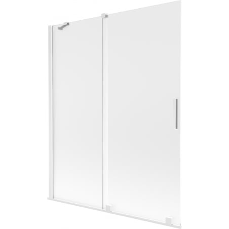 Mexen Velar vanová zástěna 2-dílná posuvná 140 x 150 cm, matná, bílá - 896-140-000-31-20