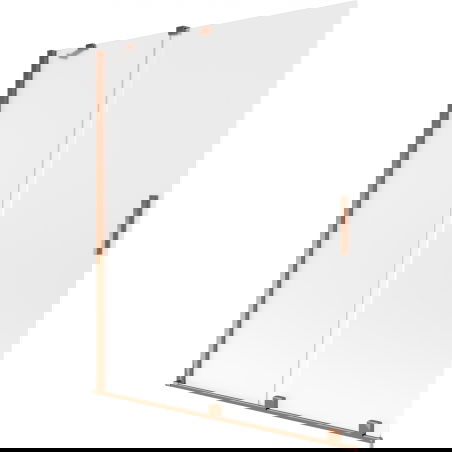 Mexen Velar vana paravan 2-křídlý posuvný 140 x 150 cm, matný, růžové zlato - 896-140-000-31-60