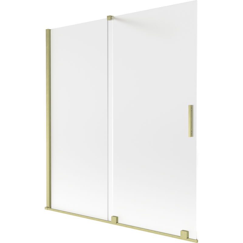 Mexen Velar vana paraván 2-křídlý posuvný 150 x 150 cm, matný, kartáčovaný zlatý - 896-150-000-31-55