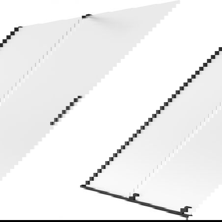 Mexen Velar vanová zástěna 2-křídlová posuvná 150 x 150 cm, mat, černý - 896-150-000-31-70