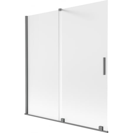 Mexen Velar vanová závěs 2-křídlový posuvný 150 x 150 cm, matný, gun metal - 896-150-000-31-95