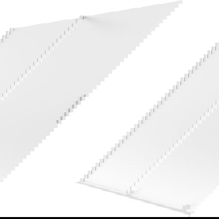 Mexen Velar vanová zástěna 2-křídlá posuvná 160 x 150 cm, mat, bílá - 896-160-000-31-20