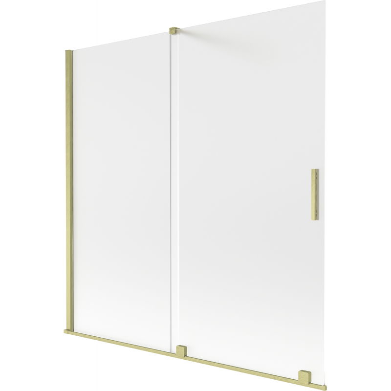 Mexen Velar vana paraván 2-dveřový posuvný 160 x 150 cm, matný, zlatý kartáčovaný - 896-160-000-31-55