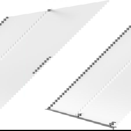 Mexen Velar vanová zástěna dvoukřídlá zasouvací 160 x 150 cm, mražená, gun metal - 896-160-000-31-95