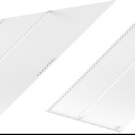 Mexen Velar vanová zástěna, dvoudílná, posuvná, 170 x 150 cm, matné sklo, bílá - 896-170-000-31-20