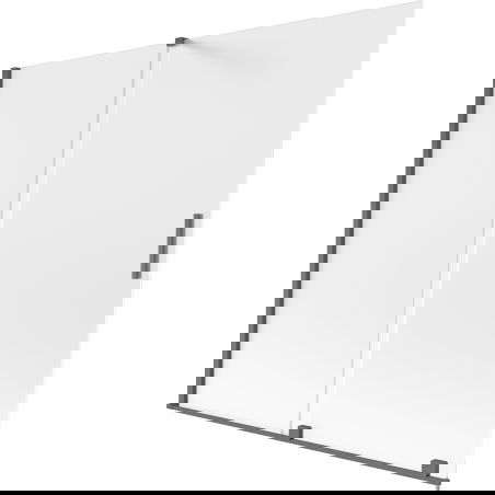 Mexen Velar vana 2-křídlové posuvné 170 x 150 cm, matné, kartáčovaný gun gray - 896-170-000-31-66