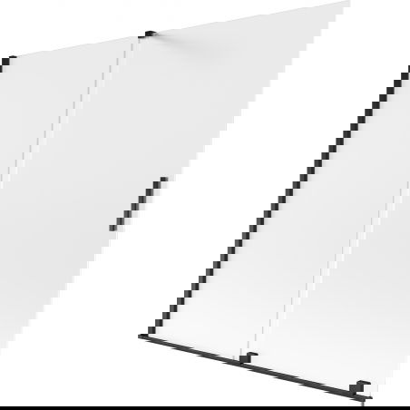 Mexen Velar vanová clona 2dílná posuvná 170 x 150 cm, matná, černá - 896-170-000-31-70
