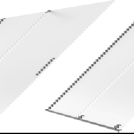 Mexen Velar vanová zástěna 2-křídlá, posuvná 170 x 150 cm, mat, gun metal - 896-170-000-31-95