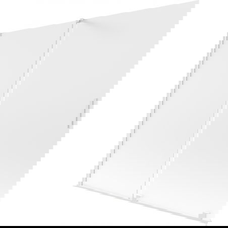 Mexen Velar vanová zástěna 2-dílná posuvná 180 x 150 cm, matná, bílá - 896-180-000-31-20