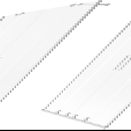 Mexen Velar Duo vanová zástěna 2-křídlová posuvná 150 x 150 cm, matná, chrom - 896-150-000-32-01