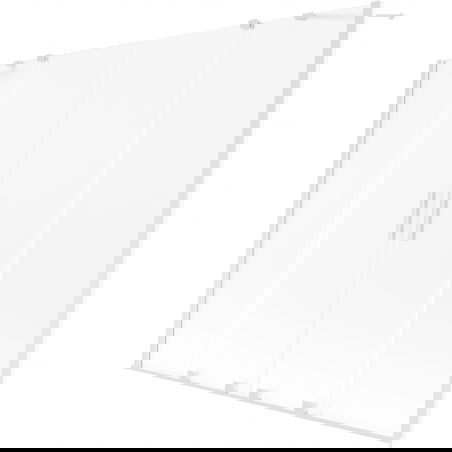 Mexen Velar Duo vanová zástěna 2křídlová posuvná 180 x 150 cm, matná, bílá - 896-180-000-32-20