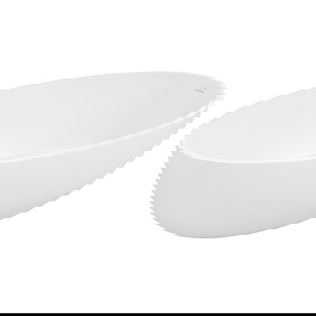 Mexen Prato volně stojící vana z konglomerátu 170 x 100 cm, bílá mat - 57251701000