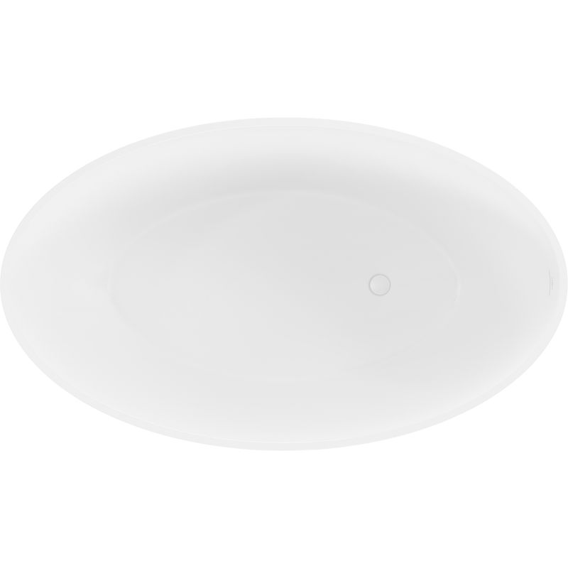 Mexen Prato volně stojící vana z konglomerátu 170 x 100 cm, bílá mat - 57251701000