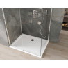 Mexen Omega posuvná sprchová kabina 120 x 70 cm, transparentní, chrom + Flat sprchová vanička - 825-120-070-01-00-4010