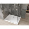 Mexen Omega posuvná sprchová kabina 120 x 70 cm, transparentní, chrom + Flat sprchová vanička - 825-120-070-01-00-4010