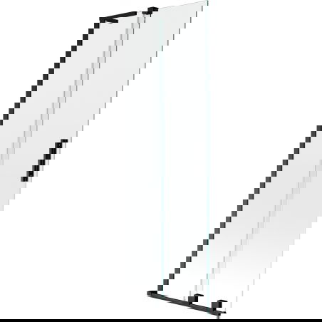 Mexen Velar L dvoudílná posuvná vanová zástěna 70 x 150 cm, transparentní, černá - 896-070-003-01-70