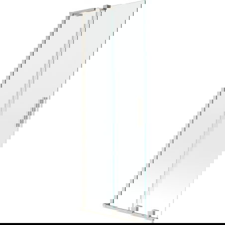 Mexen Velar L dvoukřídlá posuvná vanová zástěna 70 x 150 cm, transparentní, kartáčovaný nikl - 896-070-003-01-97