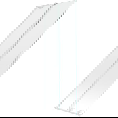 Mexen Velar L vanová zástěna dvoukřídlá posuvná 75 x 150 cm, transparentní, bílá - 896-075-003-01-20