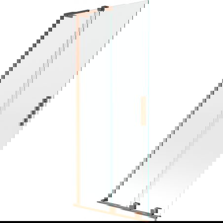 Mexen Velar L vanová zástěna 2dílná posuvná 85 x 150 cm, transparentní, růžové zlato - 896-085-003-01-60