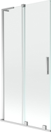 Mexen Velar L vanová zástěna 2křídlová posuvná 90 x 150 cm, transparentní, chrom - 896-090-003-01-01