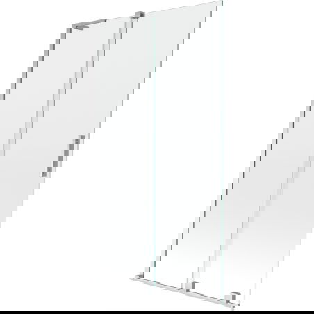 Mexen Velar L vanová zástěna 2-křídlová posuvná 100 x 150 cm, transparentní, chrom - 896-100-003-01-01