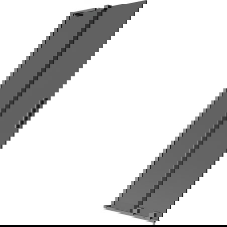 Mexen Velar L vanová zástěna dvoudílná posuvná 75 x 150 cm, grafit, gun gray kartáčovaný - 896-075-003-41-66