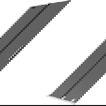 Mexen Velar L vanová paraván 2-křídlový posuvný 80 x 150 cm, grafit, chrom - 896-080-003-41-01