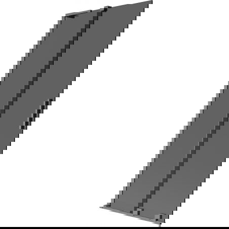 Mexen Velar L vanová zástěna 2dílná posuvná 80 x 150 cm, grafitová, kartáčovaná šedá - 896-080-003-41-66