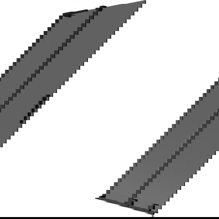 Mexen Velar L vanová stěna 2-dílná posuvná 85 x 150 cm, grafit, černá - 896-085-003-41-70