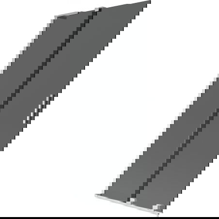 Mexen Velar L vanová zástěna 2-křídlová posuvná 90 x 150 cm, grafit, chrom - 896-090-003-41-01