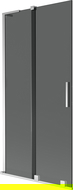 Mexen Velar L vanová zástěna 2-křídlová posuvná 90 x 150 cm, grafit, chrom - 896-090-003-41-01