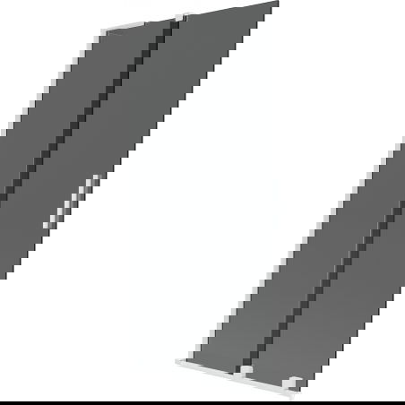 Mexen Velar L vana zástěna 2-dveřové posuvné 90 x 150 cm, grafit, bílá - 896-090-003-41-20