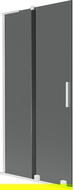 Mexen Velar L vana zástěna 2-dveřové posuvné 90 x 150 cm, grafit, bílá - 896-090-003-41-20