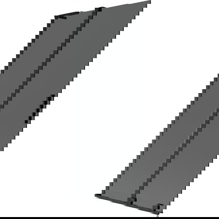 Mexen Velar L vanová zástěna 2-křídlová posuvná 90 x 150 cm, grafit, černá - 896-090-003-41-70