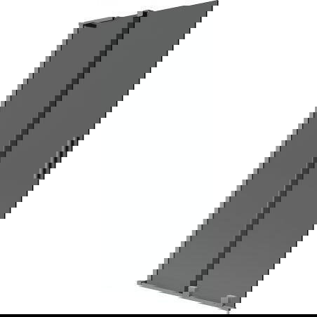 Mexen Velar L paravan na vanu, dvoukřídlý posuvný 90 x 150 cm, grafit, gun metal - 896-090-003-41-95