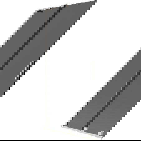 Mexen Velar L koupelnová zástěna 2křídlová posuvná 90 x 150 cm, grafit, kartáčovaný nikl - 896-090-003-41-97