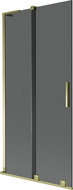 Mexen Velar L vanová zástěna 2-křídlová posuvná 95 x 150 cm, grafit, zlatá - 896-095-003-41-50